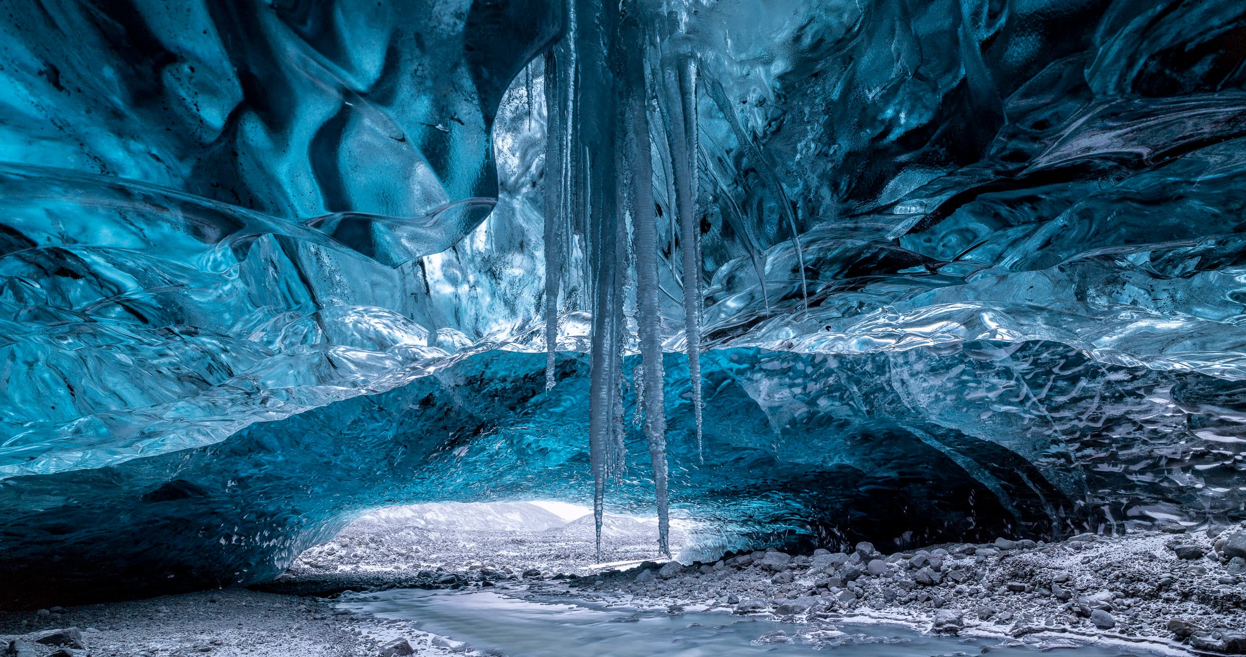 Blue Ice Cave Adventure