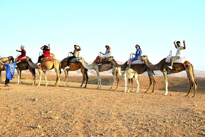 Marrakech: Agafay Desert Sunset & Camel Rides and Dinner Show