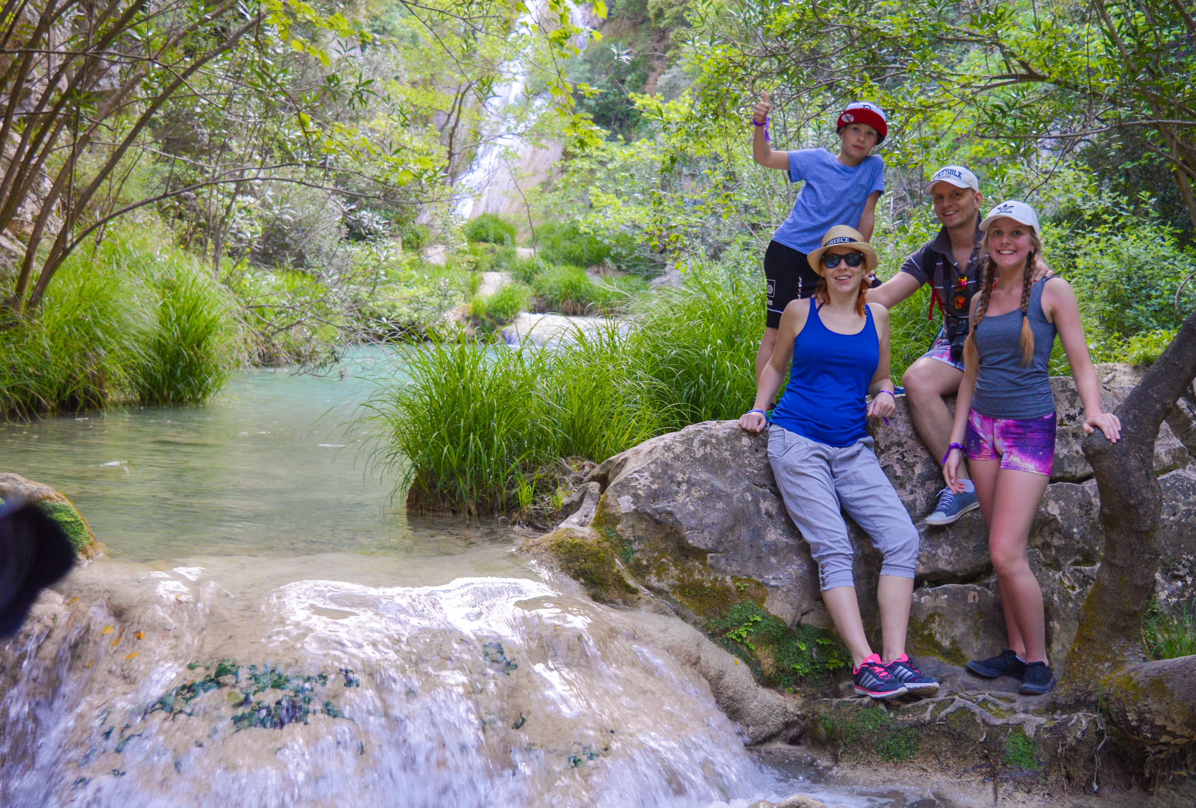 Hiking Polylimnio Waterfalls