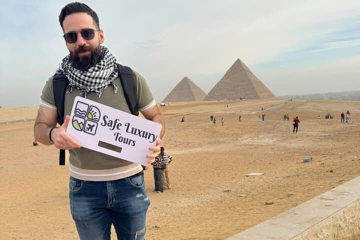 Giza Pyramids Tour, Sphinx, Camel Ride and Shopping 