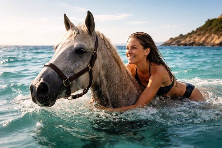 Horse Riding Adventure Desert, Beach & Sea Swimming - Hurghada