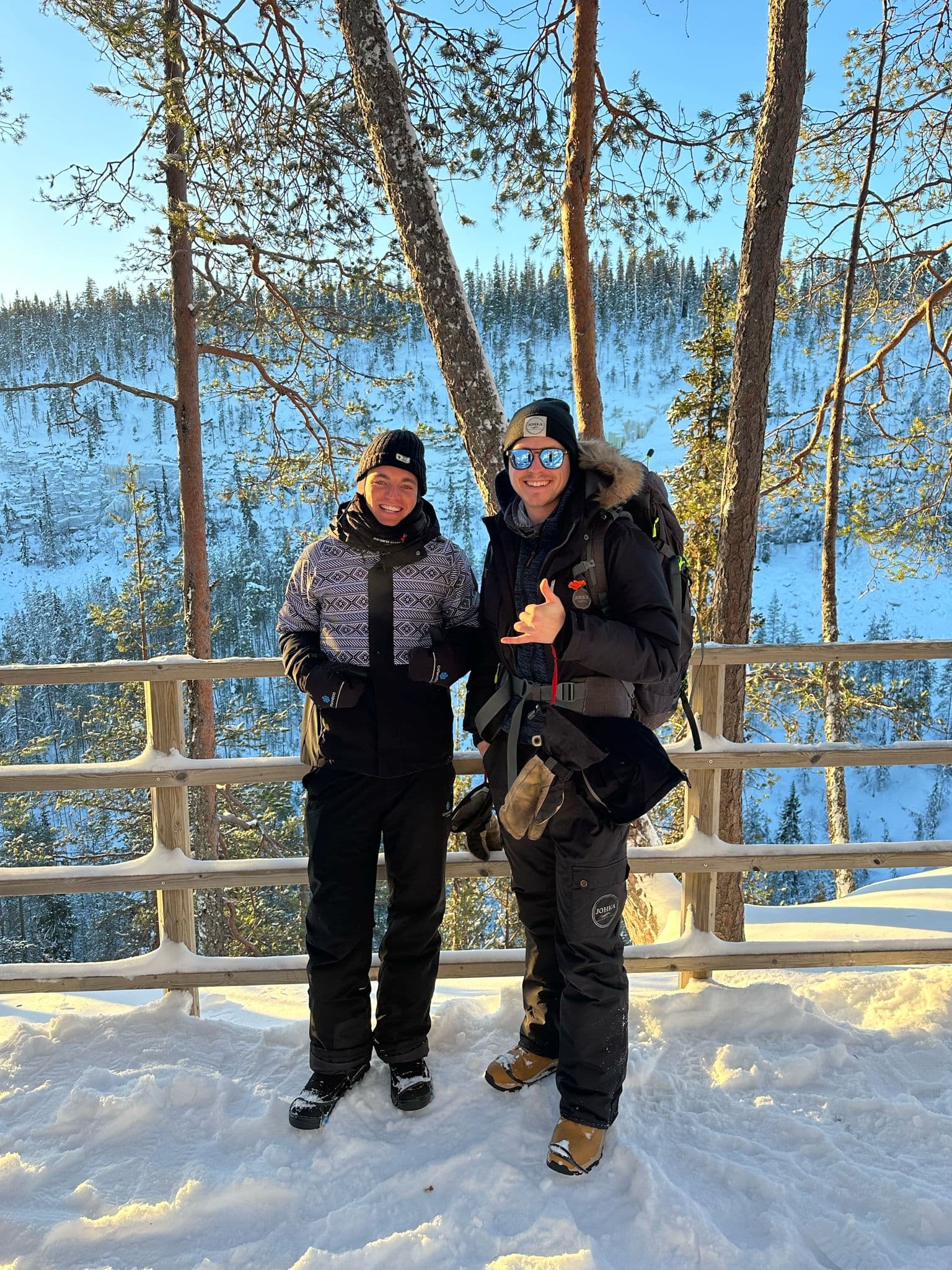 Korouoma Frozen Waterfall's Hiking Experience, Rovaniemi, Lapland, Finland