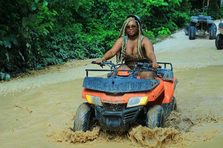 Solo ATV 4 Ziplines, Lunch, Transportation and Tequila Tasting