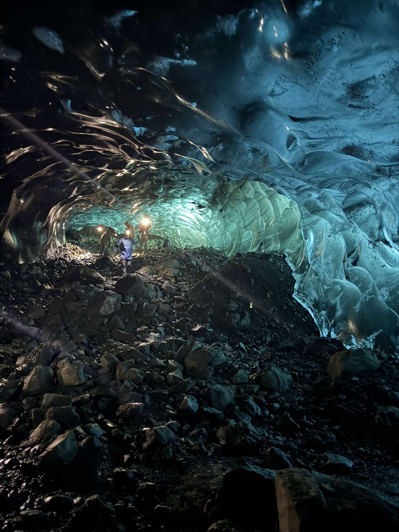 Ice cave tour discovery