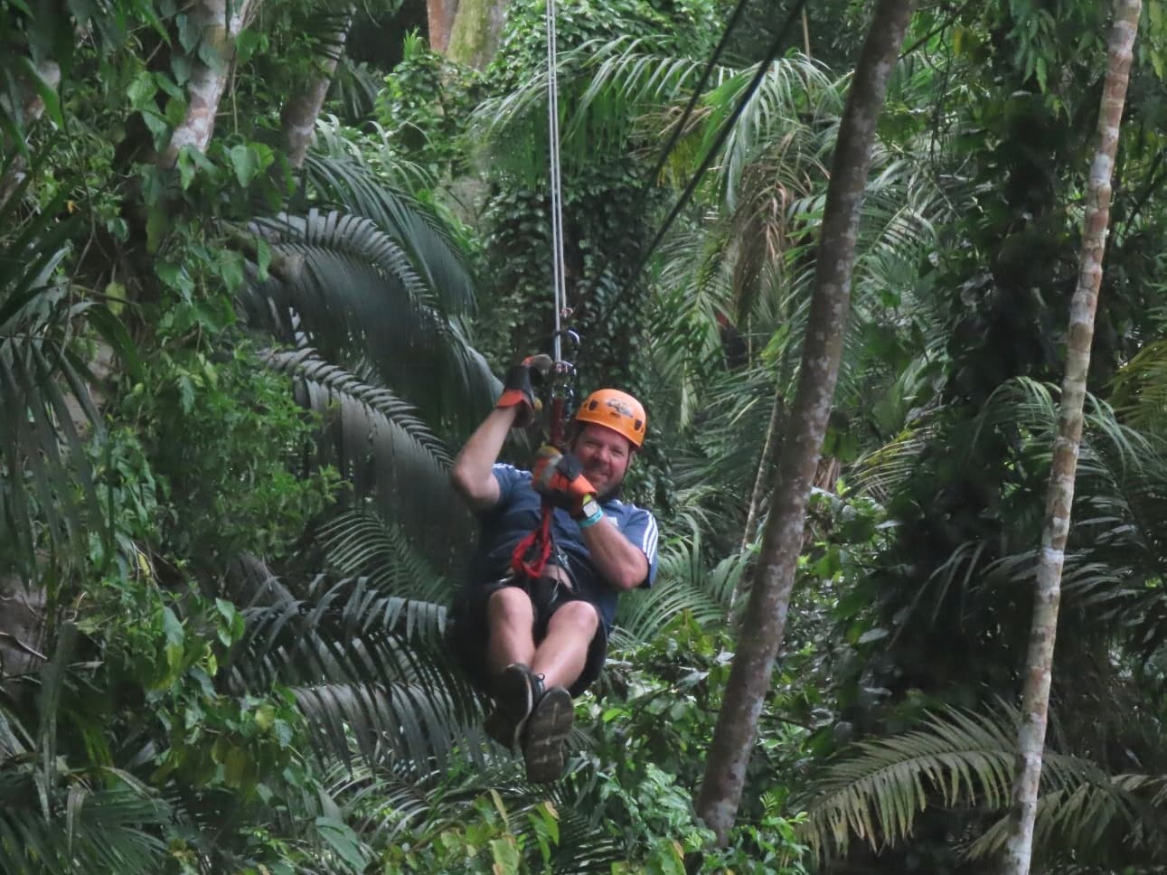 Zip-line at Chagres National Park