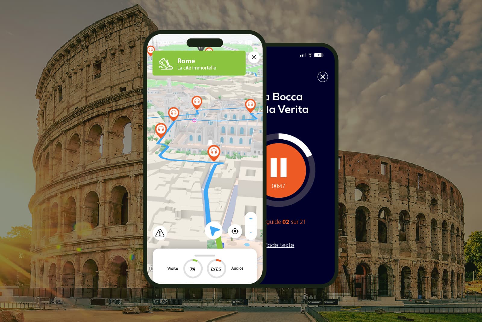 Rome: Audio Guided Walking Tour (2:40 - 23 audio comments)