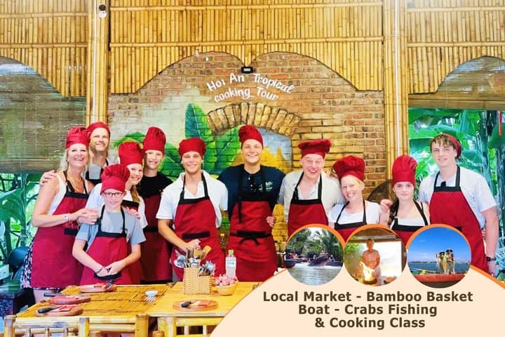 Cooking Class Hoi An:Local Market, Basket Boat, Fishing & Cooking