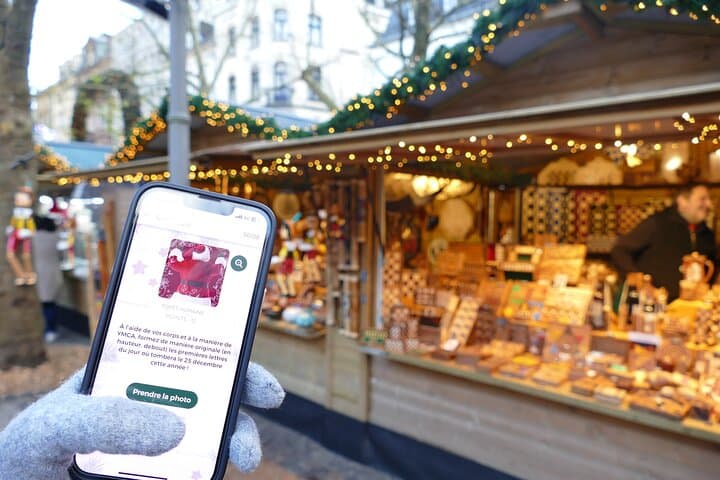 Unusual track game on Christmas markets in Lille