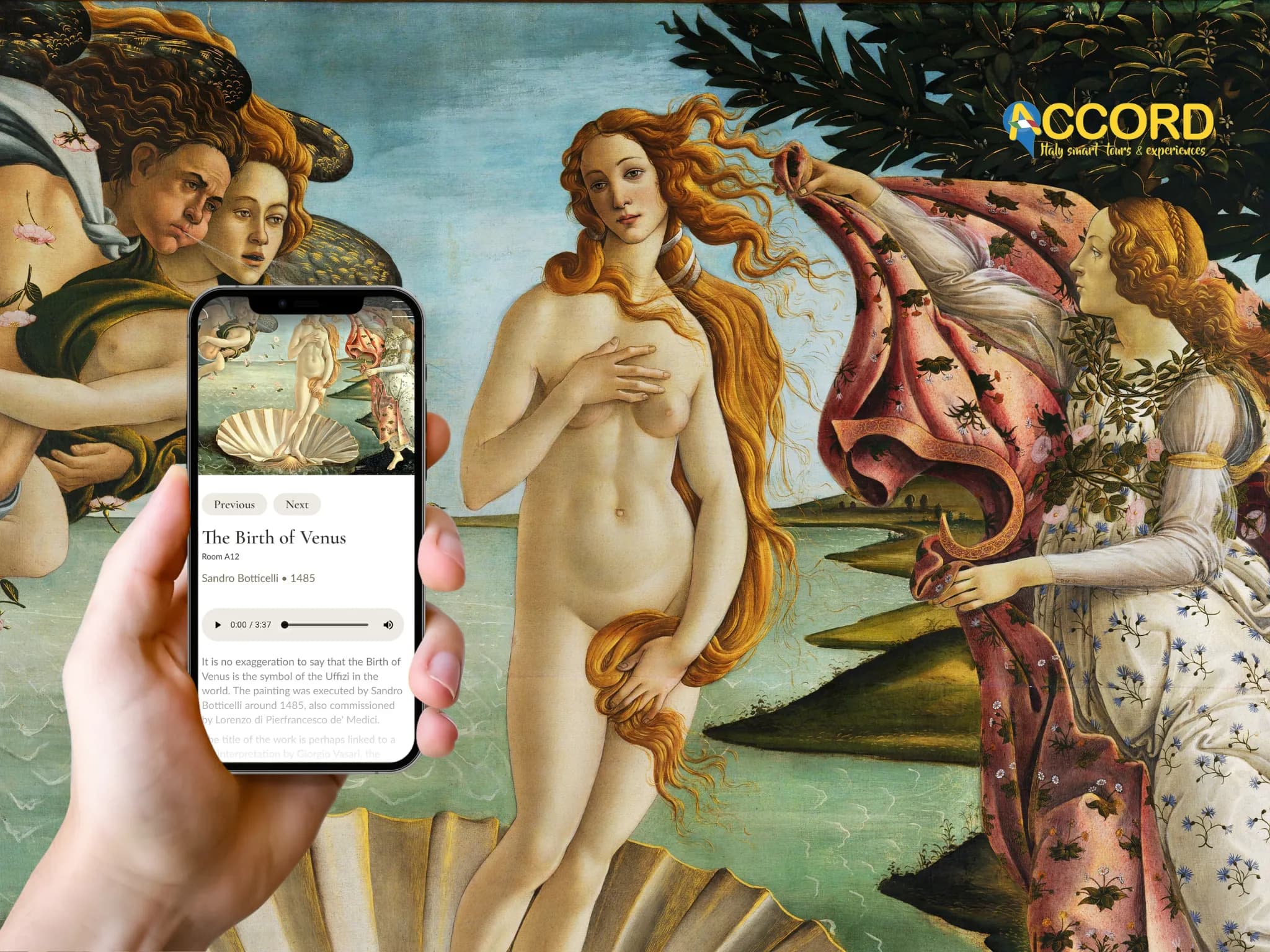 Florence: Uffizi Gallery Priority Ticket with Multilingual Audio App