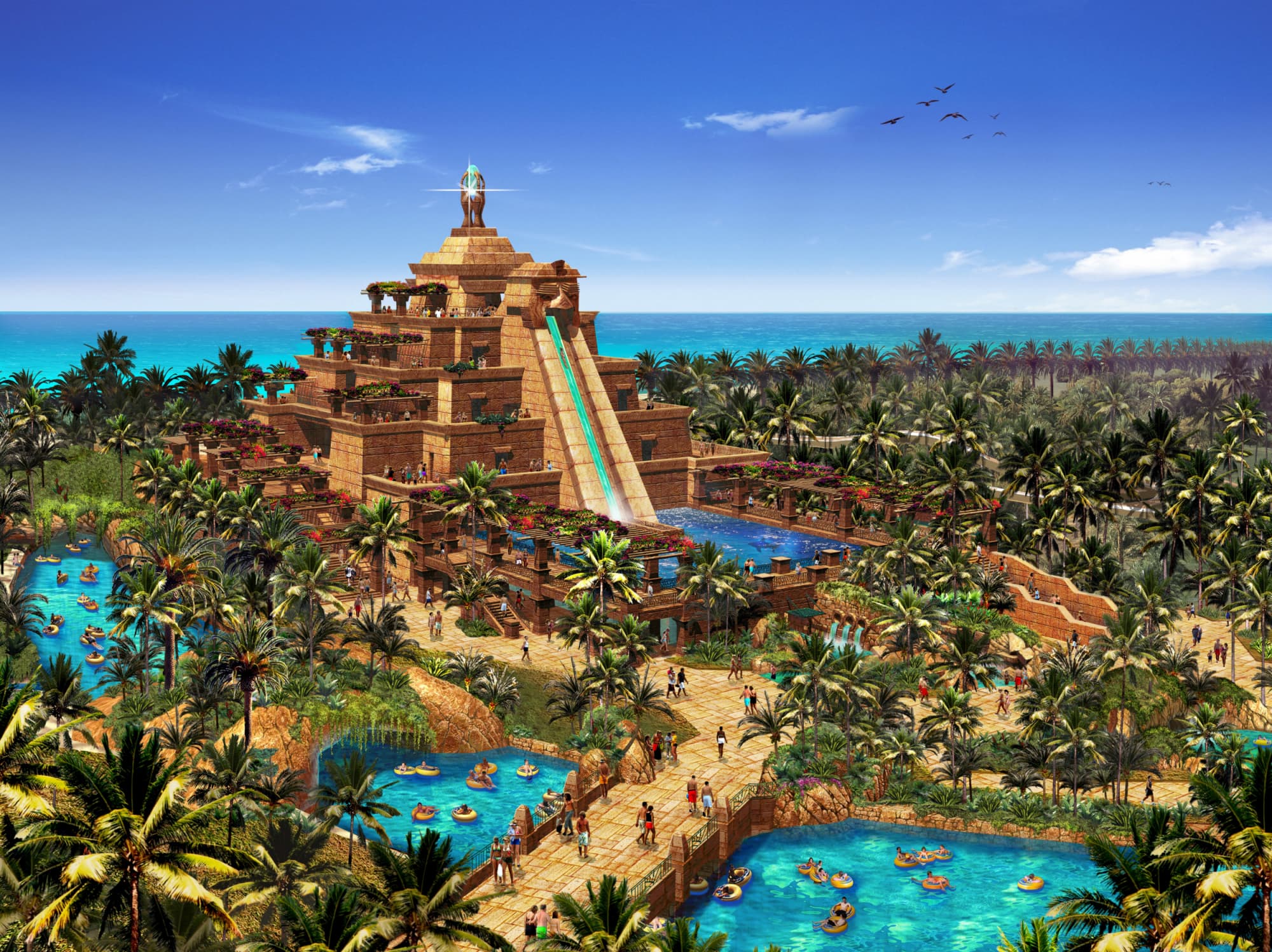 Aquaventure Water Park with Lost Chamber Aquarium Ticket