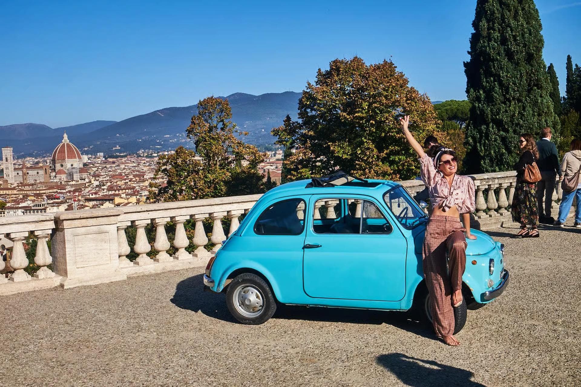 Private Vintage FIAT 500 Ride in the Tuscan Hills with Tasting from Florence