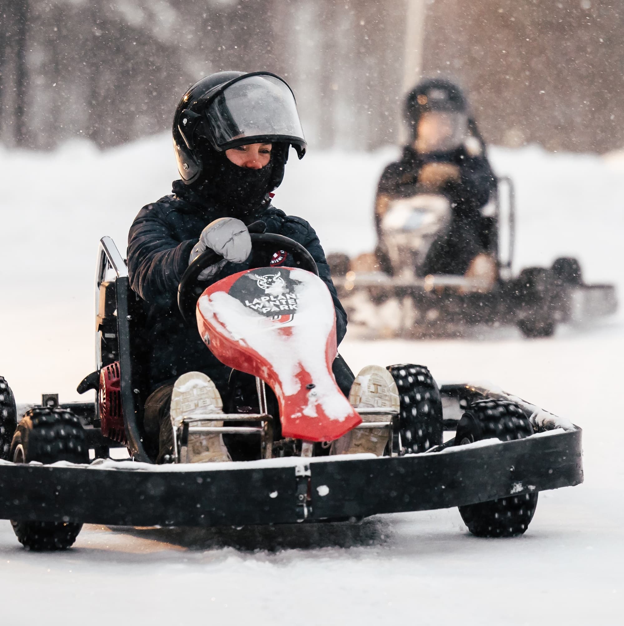 Lapland Winter Park Ice karting ticket - speedy, fun and a winterlicious activity!