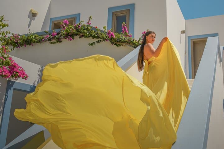 Flying Dress Photoshoot Experience in Kos Kardamaina 