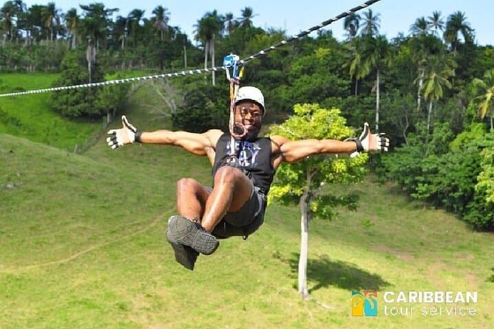 Ziplining from Punta Cana - Unique Carbon Fiber lines in Punta Cana