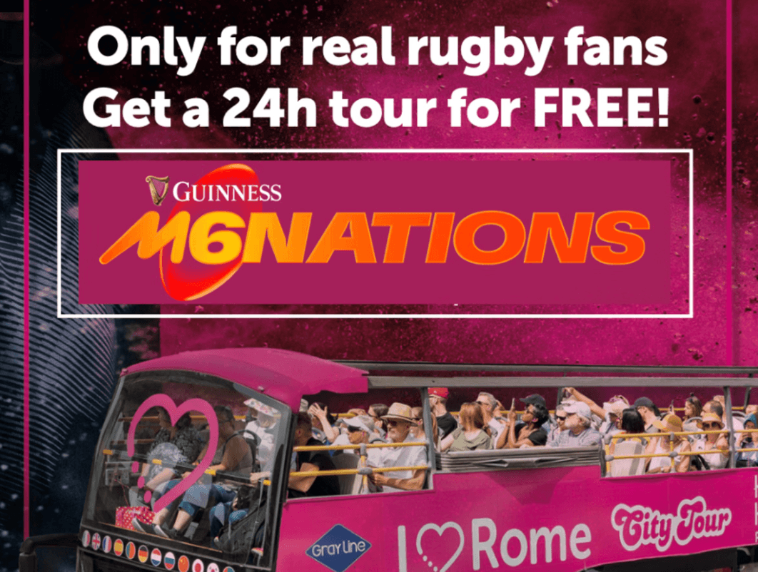 Buy 24 Hours Ticket and get "48 Hours Ticket" - Special Rugby Six Nations Promo