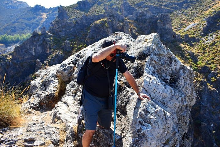 Hiking in the Canyon of the Monachil Cubs in Granada