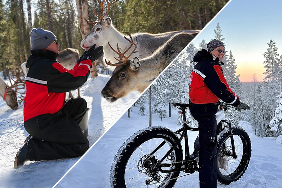 Electric fatbikes safari & Reindeer herder's day with lunch (Winter combo), Levi