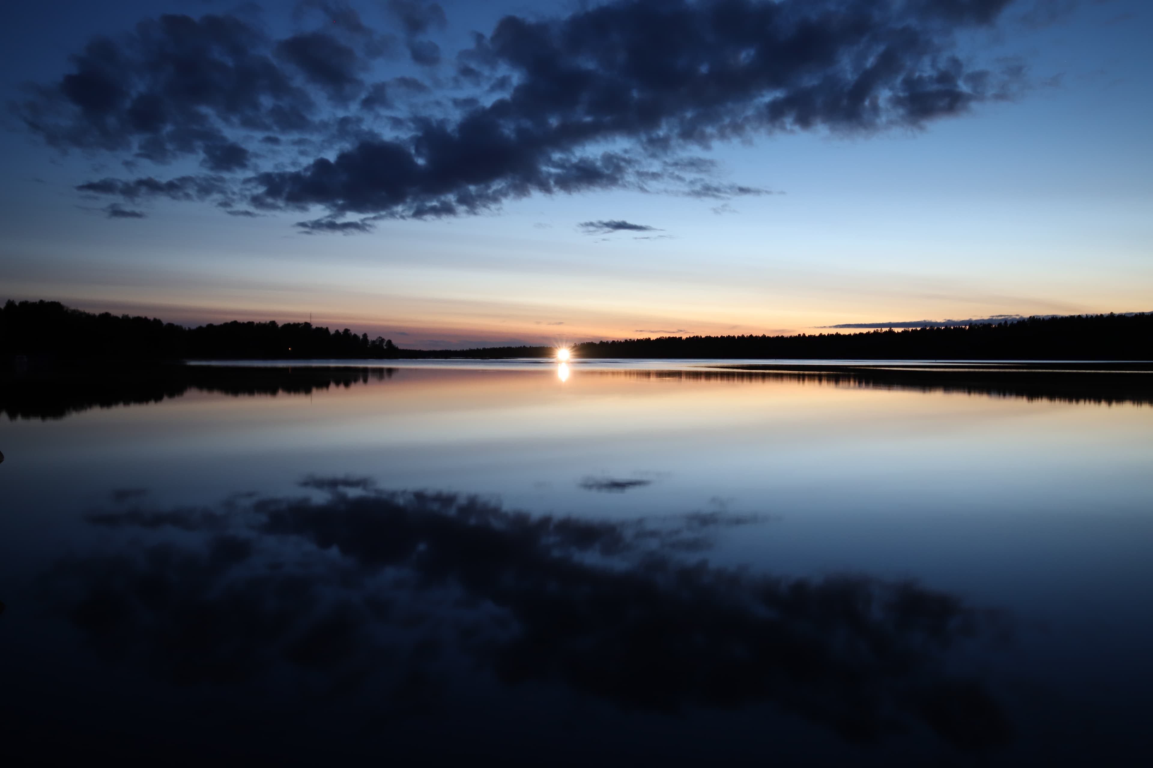 Berry picking tour into the forest and camp fire