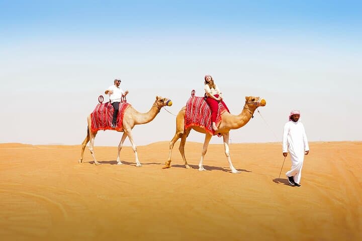 Dubai: Desert Camel Ride with Live Shows & BBQ Buffet Dinner
