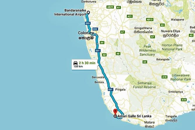 Galle City to Ella City Private Transfer