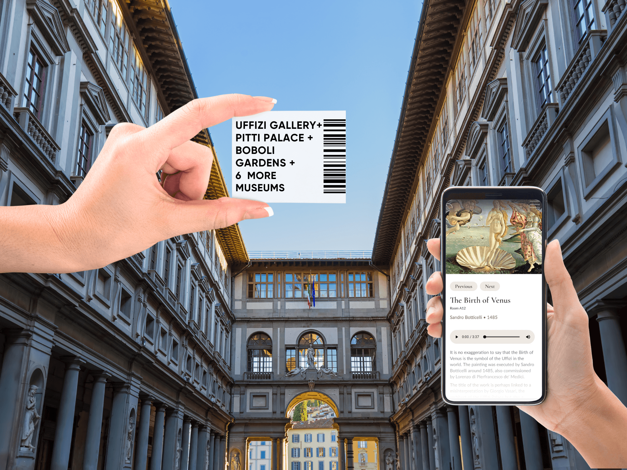Florence: Uffizi, Pitti Palace & Boboli Combined 5-Day Pass
