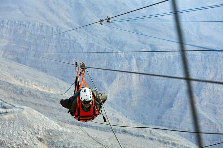 Guided Zipline Experience in Jebel Jais from Dubai