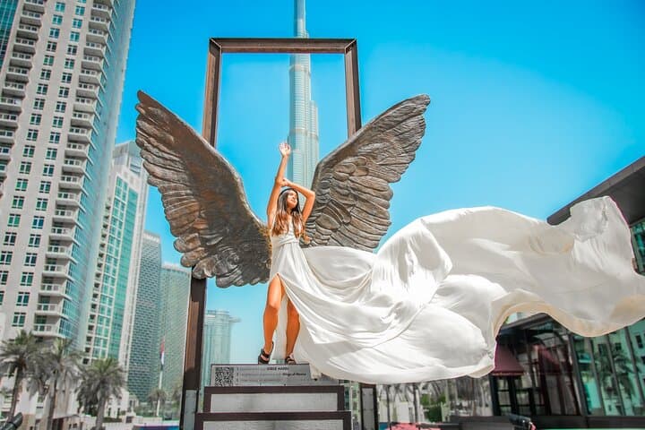Burj Khalifa Flying Dress Instagram Videography Shoot
