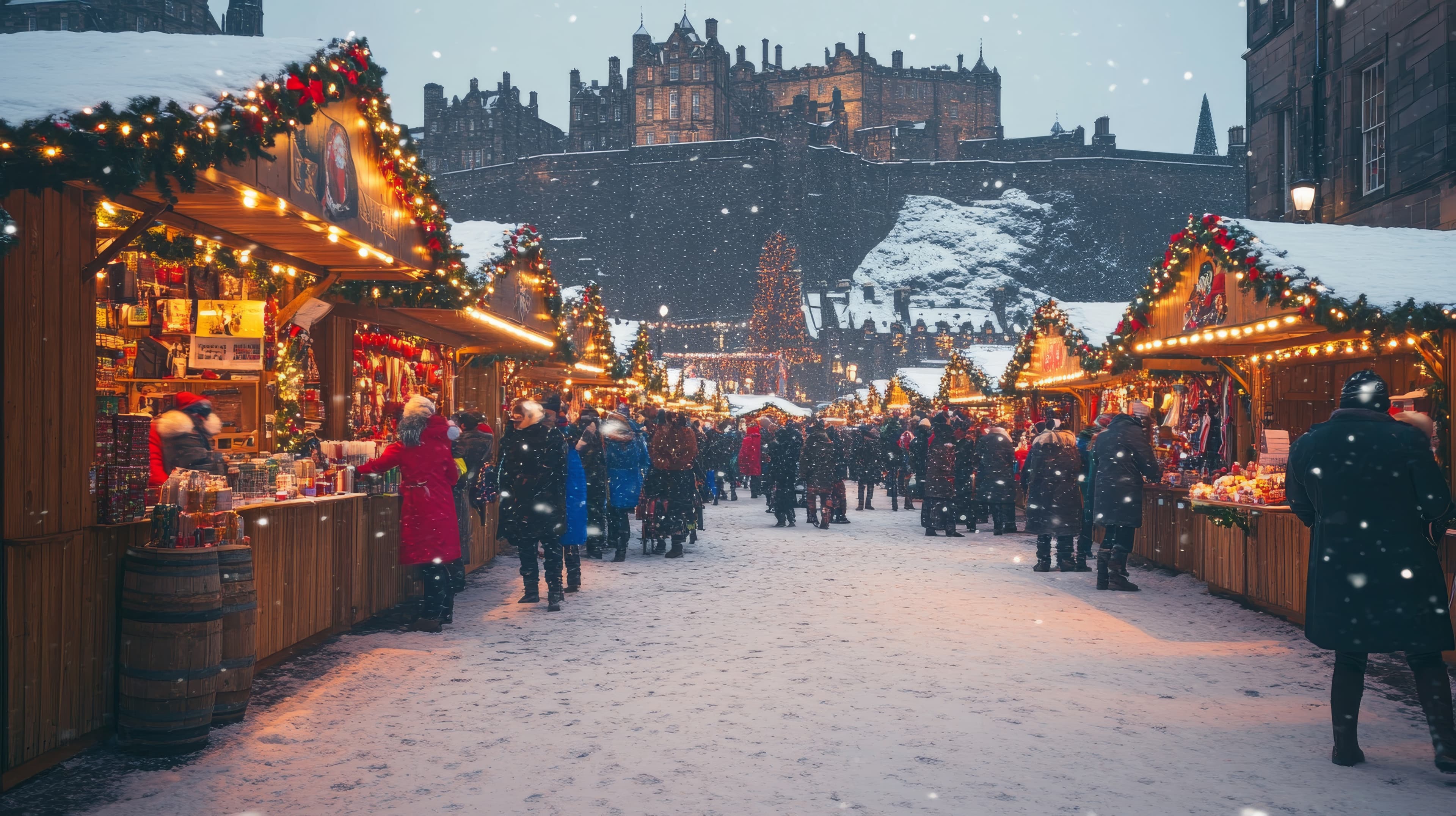 Edinburgh City & Christmas Markets Private Day Tour