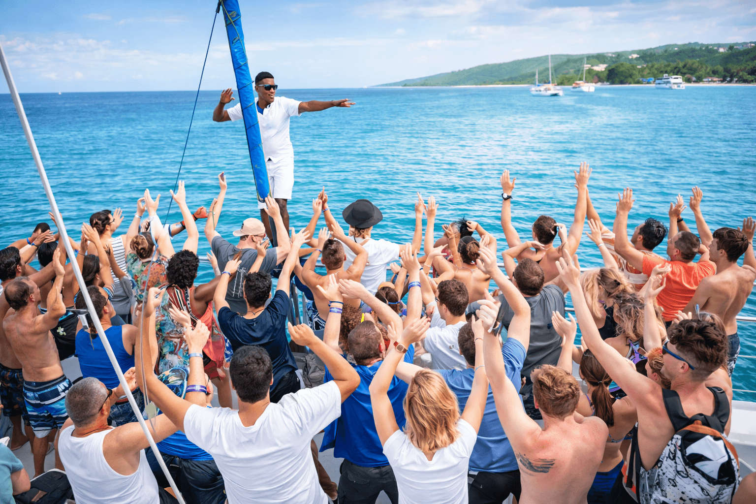 Ocho Rios Catamaran: Dunn's River Falls, Snorkeling & Open Bar