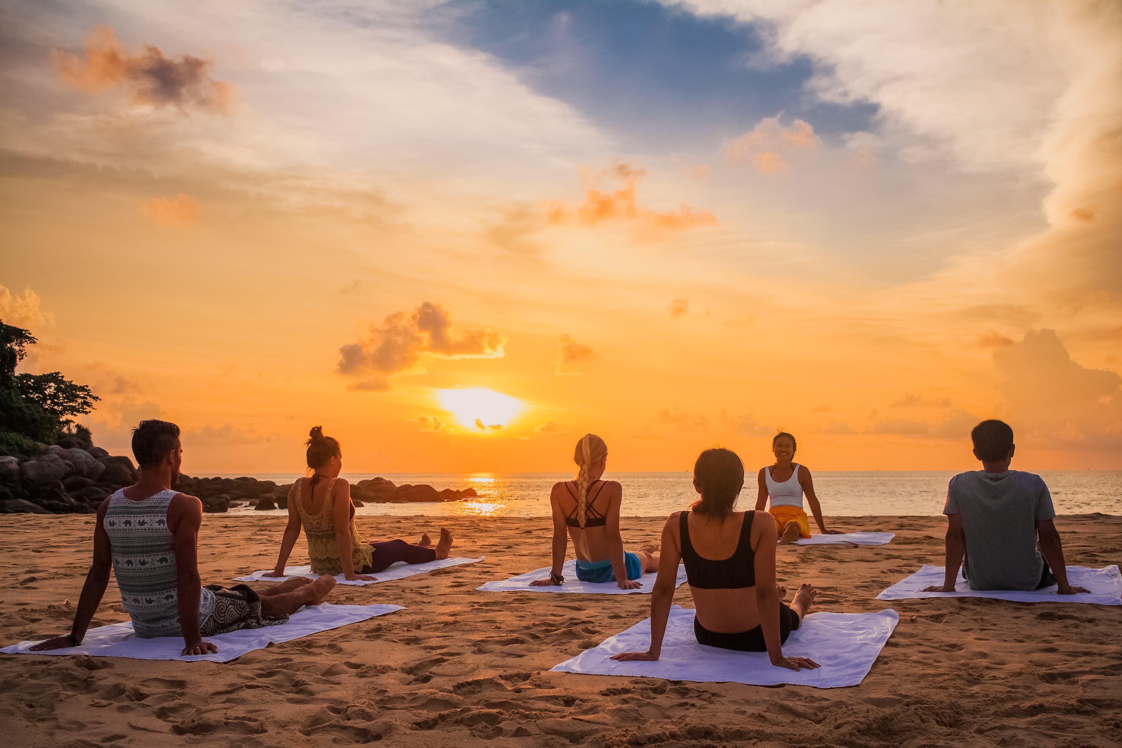 Beach Yoga Class
