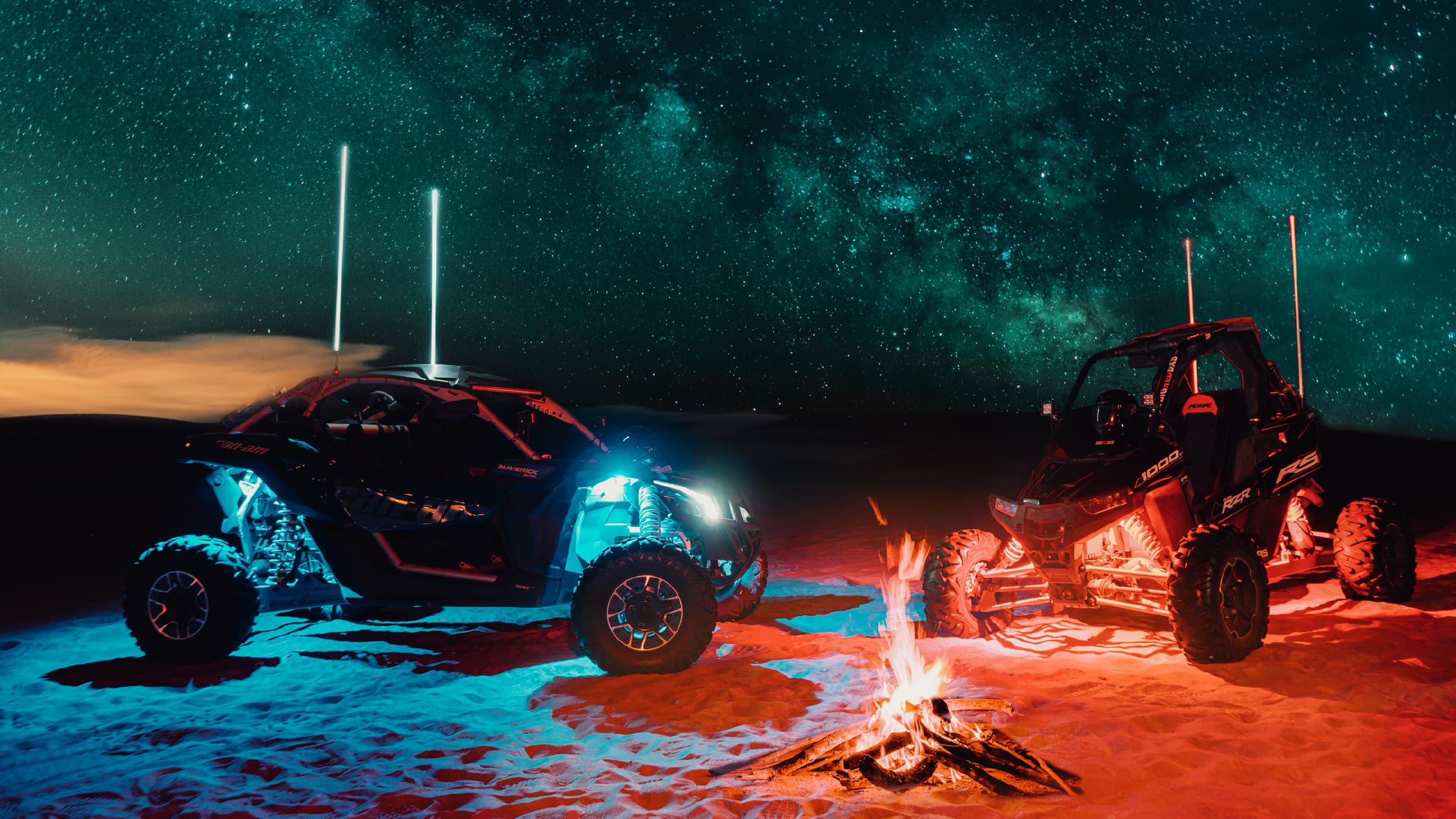 NIGHT RAID : Dubai Desert Buggy w/Camel Ride & Sandboarding