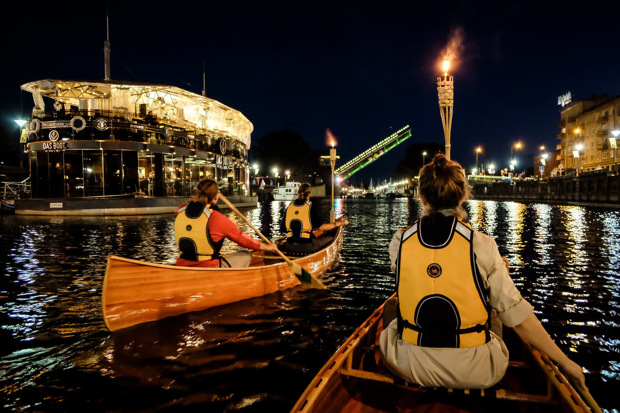 "NIGHT WATCH" Premium night canoeing tour in Klaipeda  