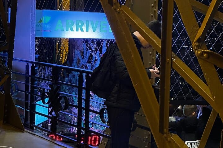 Eiffel Tower at Night Guided Summit Elevator Tour