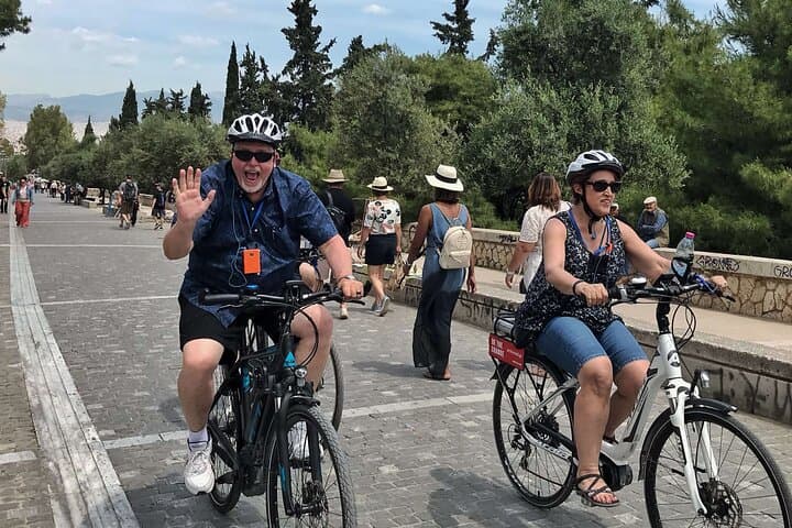 Shore Excursion by E-bike at Classical Athens with food tasting
