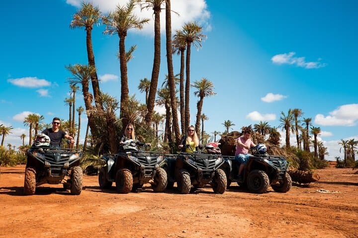 Sunset Quad Biking in the Palm Grove of Marrakech 