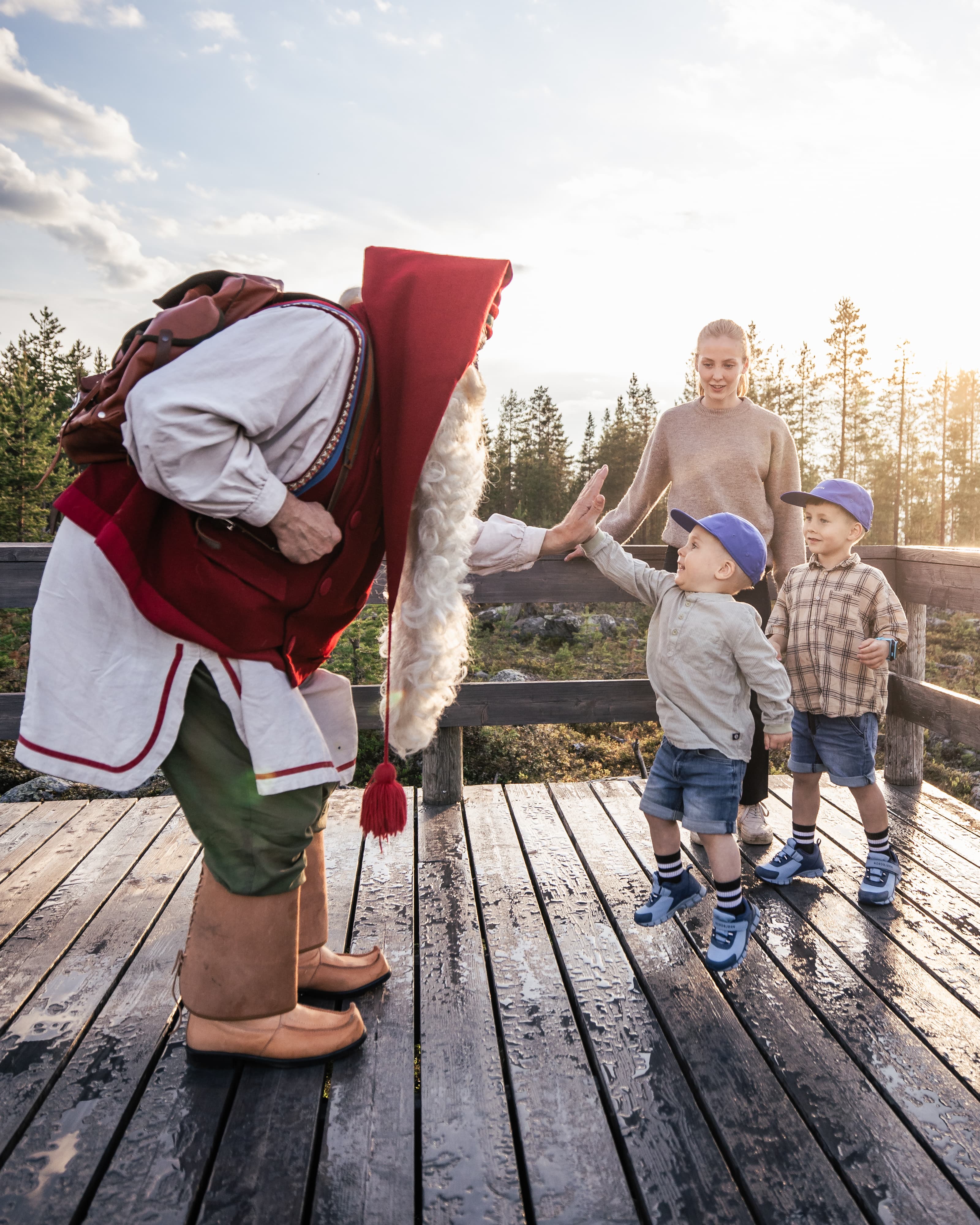 Private meeting with Santa Claus in Rovaniemi in summer