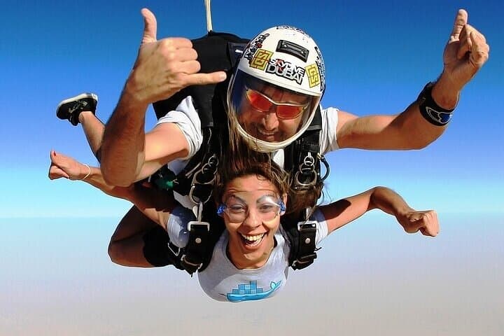 Tandem Skydive experience in Dubai