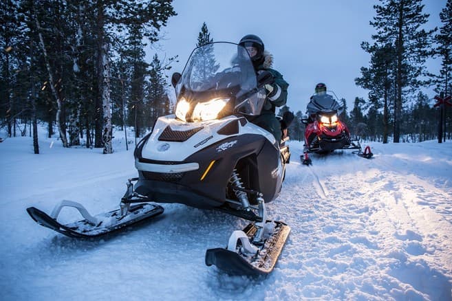 PRIVATE TOUR: The Couple Safari by snowmobile for 1 - 4 people