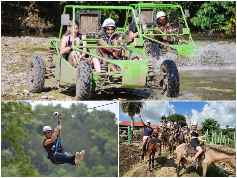 3 activities in 1 tour - Horseback Riding / Ziplining / Dune Buggies 