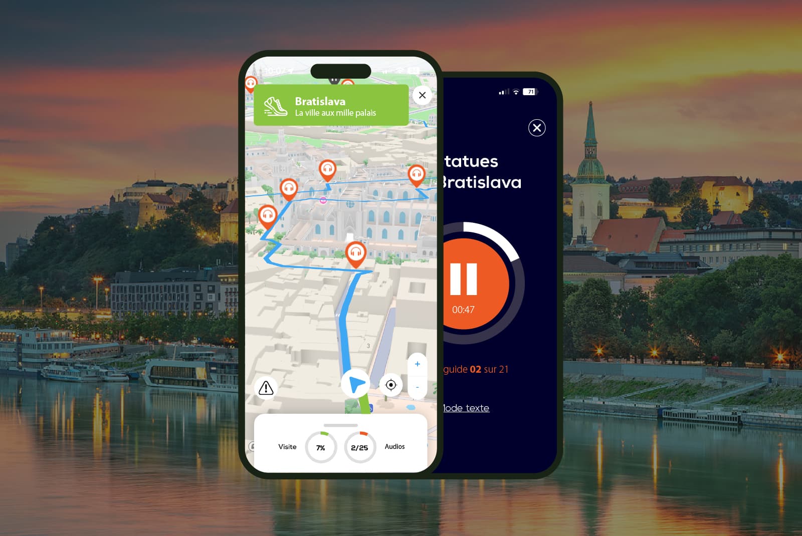 Bratislava: Audio Guided Walking Tour (2:40 - 19 audio comments)