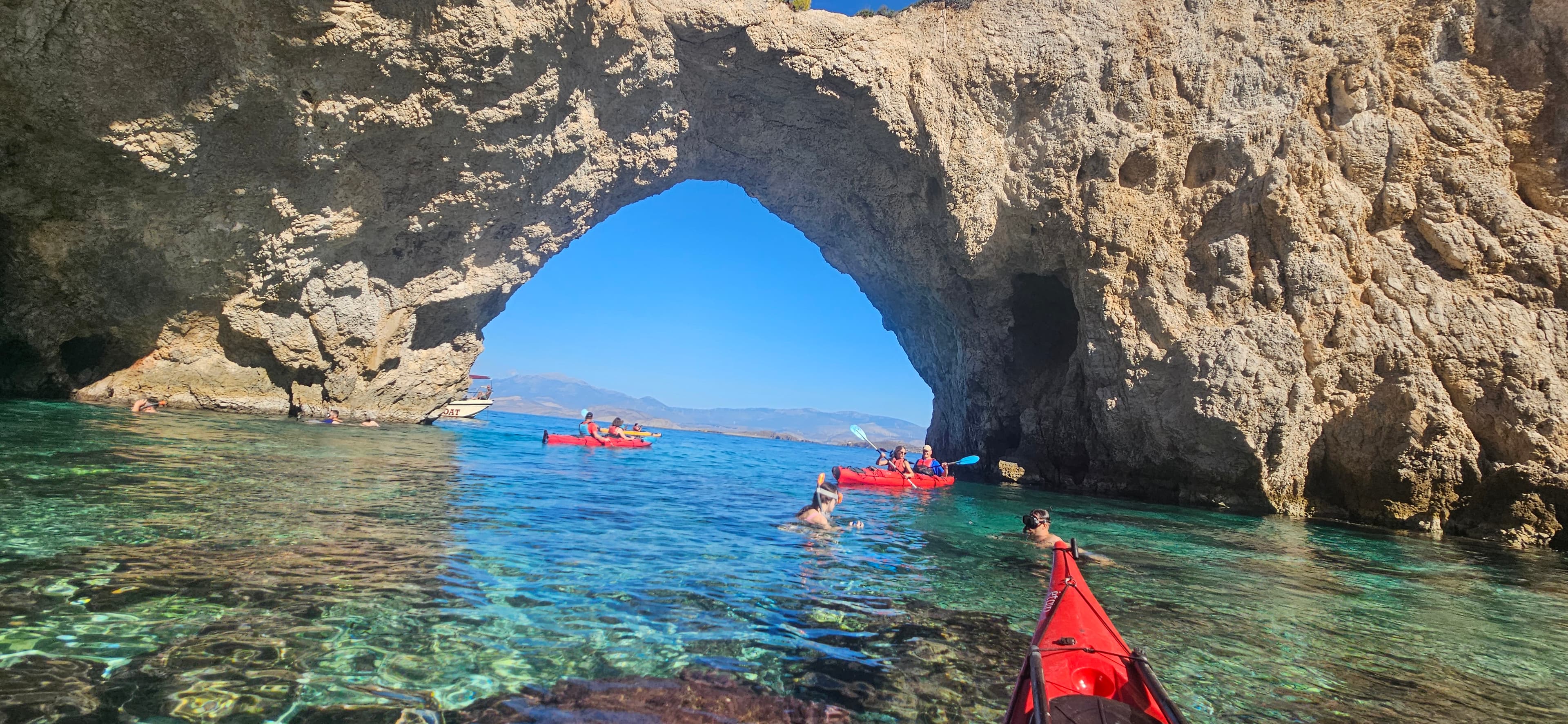 From Athens: Half-Day Sea Kayak tour at the Corinthian gulf
