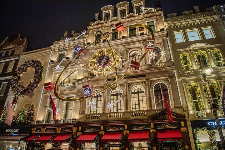 London Christmas Lights and History Walking Tour