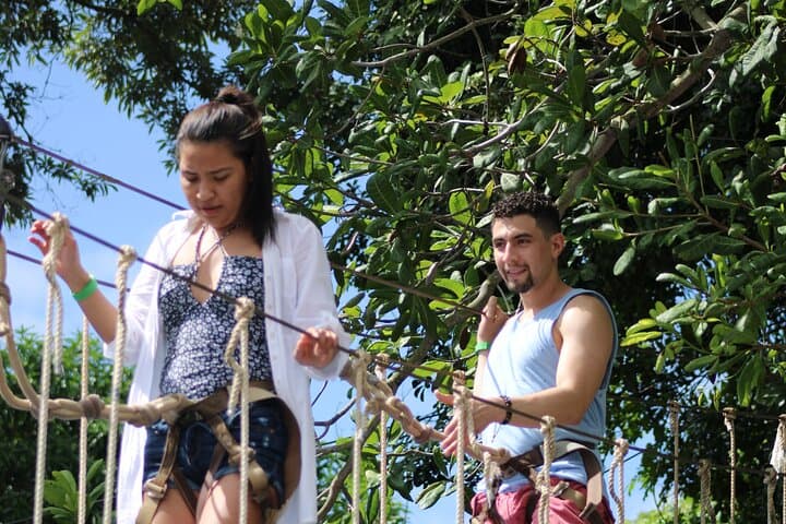 Roatan Half day Zipline beaches, suspencion, bridges & wildlife 