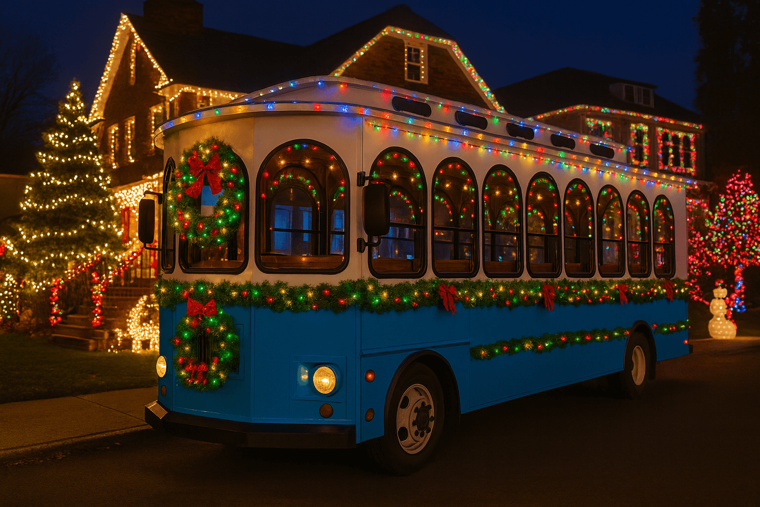 Dyker Lights Christmas Trolley