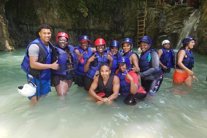 Amber cove and Taino Bay 7 Waterfall Zip lined & Dominican food