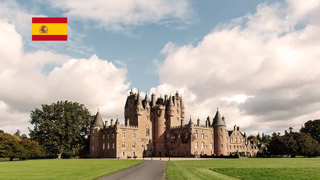 SC-ES Castles of Scotland: Glamis and Dunnottar - Spanish Tour Guide