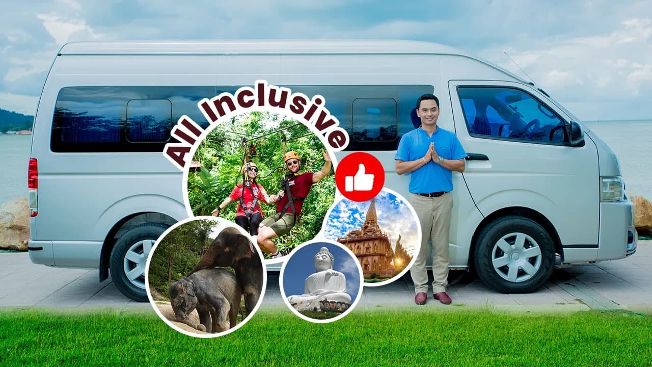 Phuket: Zipline, ATV, Ethical Elephant  & City Tour Adventure