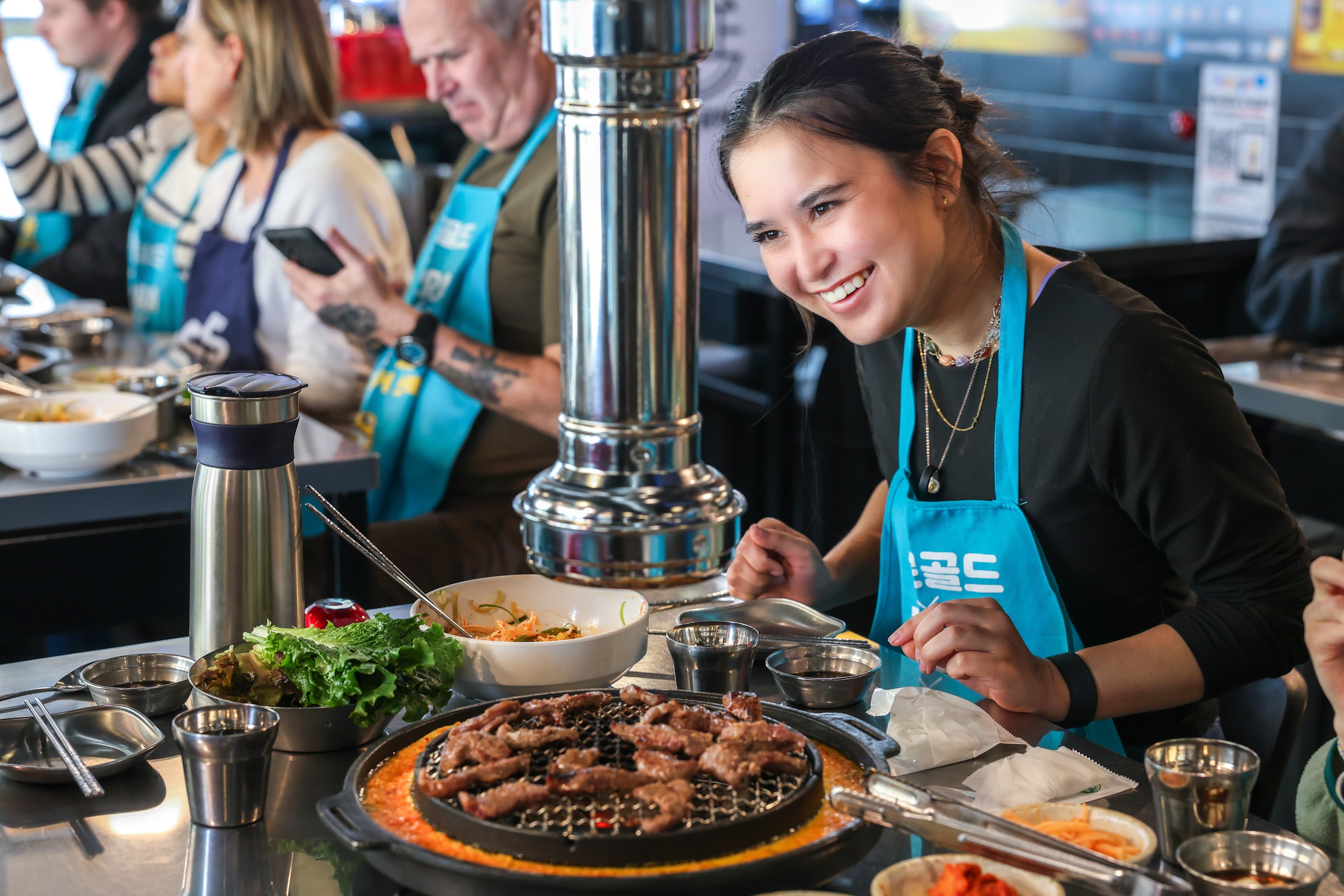 Korea Temple & Starfield Library Gangnam K-BBQ