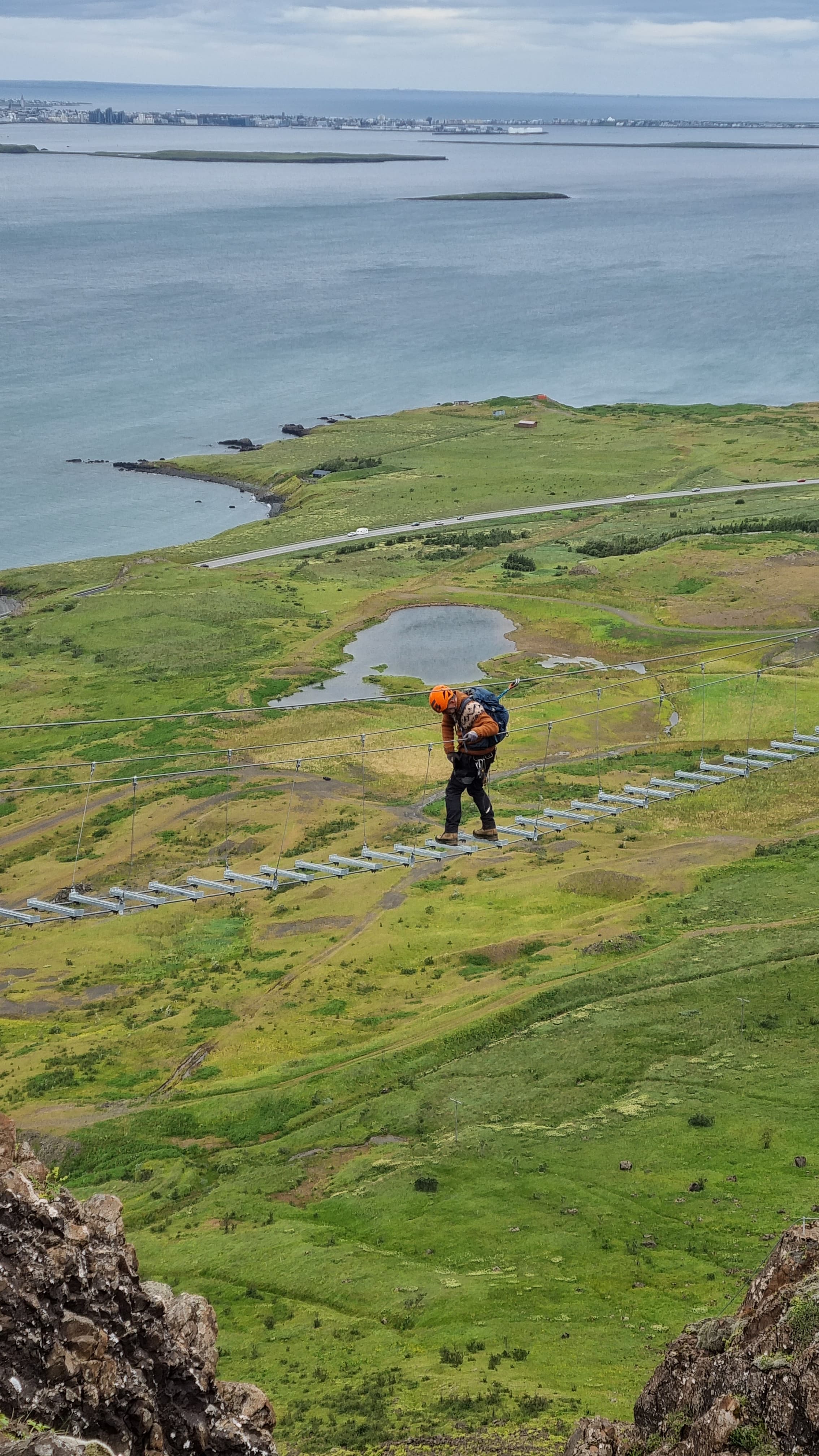 Fálkaklettur Via Ferrata á eigin vegum