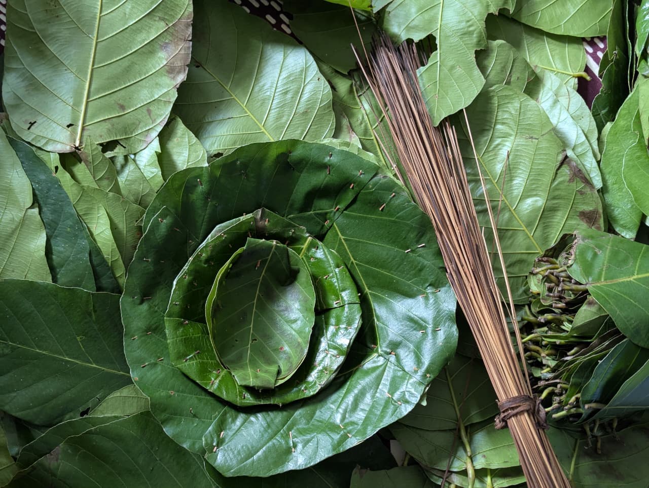 Traditional Leaf Plate Making Workshop in Kathmandu